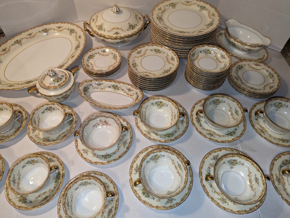 Rare Pattern Antique 1930's Set Of 66 Noritake Japan China